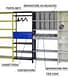 Scaffalature metalliche colorate 6 dettaglio 2 scaffalature colorate