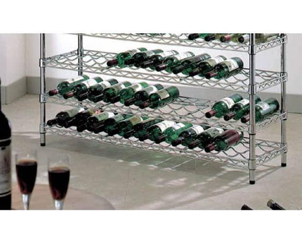 Scaffalature cromate cantina