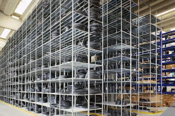 scaffalature zincate con altezza di mt. 7,00 scaffalature zincate con altezza di mt. 7,00