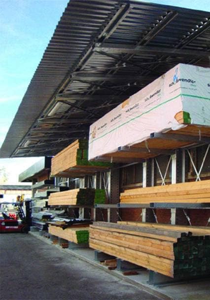 Cantilever esterno con coperture