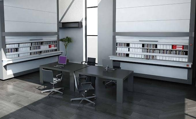 Archivio realizzato con magazzini verticali automatizzati