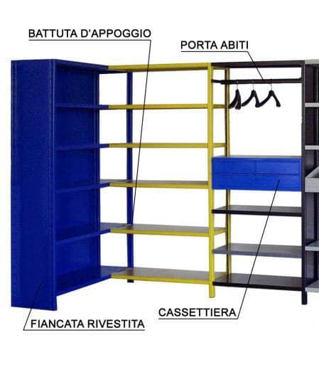 dettaglio 1 scaffalature colorate dettaglio 1 scaffalature colorate